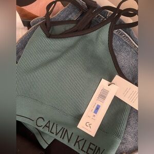 Calvin Klein Performance - XL - Turquoise Sports Bra - NWT
